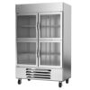 Beverage Air HBF49HC-1-HG 52" Two Section Reach In Freezer - (4) Glass Doors, 115v