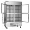 Beverage Air HBF49HC-1-HG 52" Two Section Reach In Freezer - (4) Glass Doors, 115v - Image 4