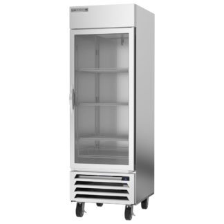 Beverage Air HBR23HC-1-G 27 1/4" One Section Reach In Refrigerator, (1) Right Hinge Glass Door, 115v