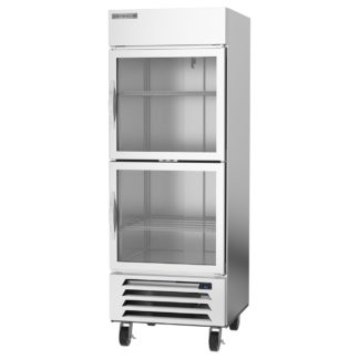 Beverage Air HBR27HC-1-HG 30" One Section Reach In Refrigerator, (2) Right Hinged Glass Doors, 115v