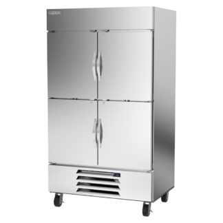 Beverage Air HBR44HC-1-HS 47" Two Section Reach In Refrigerator, (4) Left/Right Hinge Solid Doors, 115v