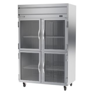 Beverage Air HFP2HC-1HG 52" Two Section Reach In Freezer - (4) Glass Doors, 115v