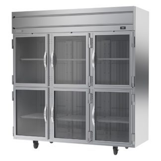 Beverage Air HFP3HC-1HG 78" Three Section Reach In Freezer - (6) Glass Doors, 115v