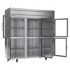 Beverage Air HFPS3HC-1HG 78" Three Section Reach In Freezer - (6) Glass Doors, 115v - Image 4