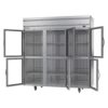 Beverage Air HFS3HC-1HG 78" Three Section Reach In Freezer - (6) Glass Doors, 115v - Image 2