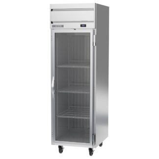 Beverage Air HR1HC-1G 26" One Section Reach In Refrigerator, (1) Right Hinged Glass Door, 115v