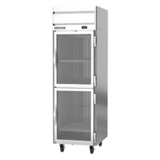 Beverage Air HR1HC-1HG 26" One Section Reach In Refrigerator, (2) Right Hinge Glass Doors, 115v