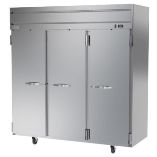 Beverage Air HR3HC-1S 78" Three Section Reach In Refrigerator, (3) Left/Right Hinge Solid Doors, 115v
