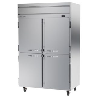 Beverage Air HRPS2HC-1HS 52" Two Section Reach In Refrigerator, (4) Left/Right Hinge Solid Doors, 115v