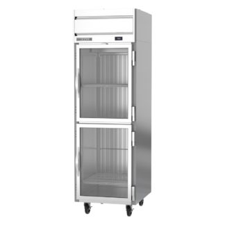 Beverage Air HRS1HC-1HG 26" One Section Reach In Refrigerator, (2) Right Hinge Glass Doors, 115v