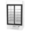 Beverage Air MMR38HC-1-W 43 1/2" Two Section Glass Door Merchandiser, (2) Sliding Doors, 115v