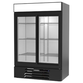 Beverage Air MMR45HC-1-B 52" Two Section Glass Door Merchandiser, (2) Sliding Doors, 115v