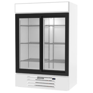 Beverage Air MMR45HC-1-W 52" Two Section Glass Door Merchandiser, (2) Sliding Doors, 115v