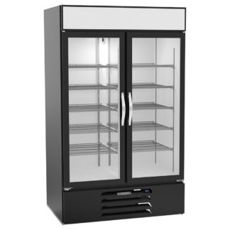 Beverage Air MMR49HC-1-B-WINE 52" Two Section Wine Cooler w/ (1) Zone - (10) Shelves, 115v