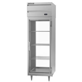 Beverage Air PRD1HC-1BG 26" One Section Pass Thru Refrigerator, (2) Right Hinge Glass Doors, 115v