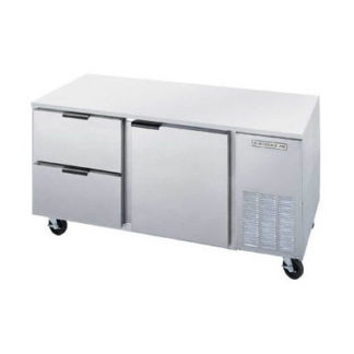 Beverage Air UCRD67AHC-2 67" W Undercounter Refrigerator w/ (2) Section & (1) Door & (2) Drawer, 115v