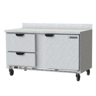 Beverage Air WTFD60AHC-2-FIP 60" W Work Top Freezer w/ (2) Section & (2) Drawers & (1) Drawer, 115v