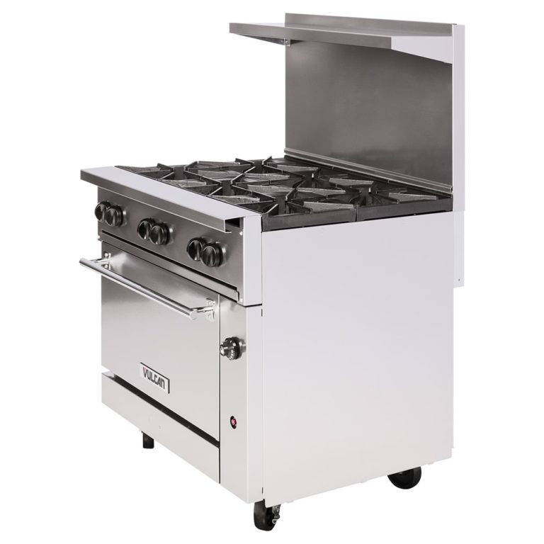 Vulcan 36C6B 36" 6 Burner Gas Range w/ Convection Oven Plant Based Pros