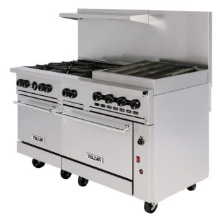 Vulcan 60SC-6B24GB 60" 6 Burner Gas Range w/ Griddle/Broiler and (1) Standard & (1) Convection Ovens