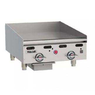 Vulcan MSA24-30 24" Gas Griddle w/ Thermostatic Controls - 1" Steel Plate