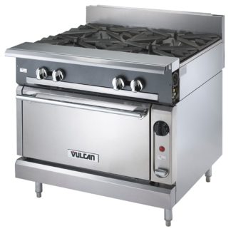 Vulcan V4B36C 36" 4 Burner Gas Range w/ Convection Oven