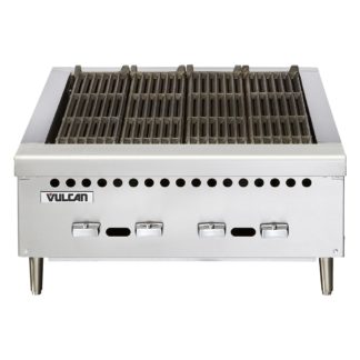 Vulcan VCRB36 36" Charbroiler, Countertop w/ 6 Cast Iron Burners