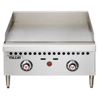 Vulcan VCRG24-T 24" Gas Griddle w/ Thermostatic Controls - 1" Steel Plate