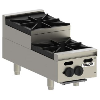 Vulcan VHP212U 12" Gas Hotplate w/ (2) Burners & Infinite Controls