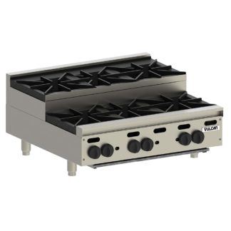 Vulcan VHP636U 36" Gas Hotplate w/ (6) Burners & Infinite Controls