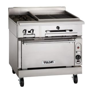 Vulcan VTC24 24" Gas Range w/ Charbroiler & Modular Base