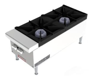 Vulcan VCRH12 12" Gas Hotplate w/ (2) Burners & Infinite Controls