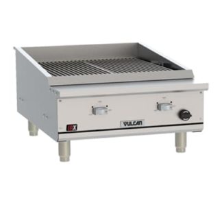 Vulcan VTEC25 25 1/2" Countertop Charbroiler w/ Conversion Burner