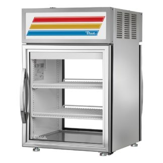 True GDM-05PT-S-HC~TSL01 24" Countertop Refrigerator w/ Pass Thru Access - Swing Door, Stainless, 115v