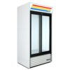 True GDM-33-HC-LD 40" Two Section Glass Door Merchandiser (White) (2) Sliding Doors, 115v - Image 3