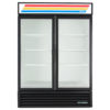 True GDM-49-HC~TSL01 54" Two Section Glass Door Merchandiser, (2) Left/Right Hinge Doors, 115v, Black - Image 2