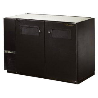 True TBB-24GAL-48-HC 48" Bar Refrigerator - 2 Swinging Solid Doors, Black, 115v