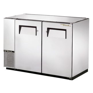 True TBB-24GAL-48-S-HC 47 7/8" Bar Refrigerator - Swinging Solid Doors, Stainless, 115v