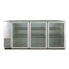 True TBB-24GAL-72G-S-HC-LD 71 7/8" Bar Refrigerator - 3 Swinging Glass Doors, Stainless, 115v - Image 2