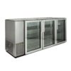 True TBB-24GAL-72G-S-HC-LD 71 7/8" Bar Refrigerator - 3 Swinging Glass Doors, Stainless, 115v - Image 3