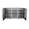 True TBB-24GAL-72G-S-HC-LD 71 7/8" Bar Refrigerator - 3 Swinging Glass Doors, Stainless, 115v - Image 7
