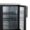 True TBB-4G-HC-LD 90 3/8" Bar Refrigerator - 3 Swinging Glass Doors, Black, 115v - Image 7
