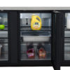 True TBB-4G-HC-LD 90 3/8" Bar Refrigerator - 3 Swinging Glass Doors, Black, 115v - Image 10