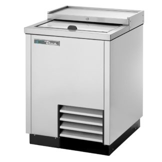 True TD-24-7-S 24" Forced Air Bottle Cooler - Holds (108) 12 oz Bottles, Lid Locks,115v