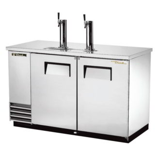 True TDD-2-S-HC 59" Draft Beer System w/ (2) Keg Capacity - (2) Columns, Stainless, 115v