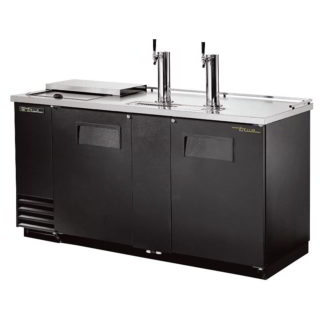 True TDD-3CT-HC 69" Draft Beer System w/ (3) Keg Capacity - (2) Columns, Black, 115v