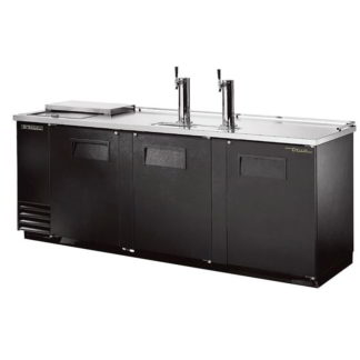 True TDD-4CT-HC 90" Draft Beer System w/ (4) Keg Capacity - (2) Columns, Black, 115v