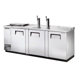 True TDD-4CT-S-HC 90" Draft Beer System w/ (4) Keg Capacity - (2) Columns, Stainless, 115v