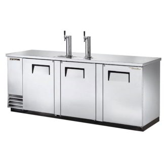 True TDD-4-S-HC 90" Draft Beer System w/ (4) Keg Capacity - (2) Columns, Stainless, 115v
