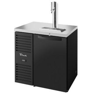 True TDR32-RISZ1-L-B-S-1 32" Draft Beer System w/ (1) Keg Capacity - (1) Column, Black, 120v