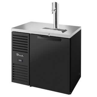 True TDR36-RISZ1-L-B-S-1 36" Draft Beer System w/ (1) Keg Capacity - (1) Column, Black, 120v